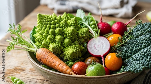 An exquisite collection of Premium and Luxury Vegetables, showcasing a vibrant, fresh, and healthy harvest ready for a gourmet meal or nutritious preparation