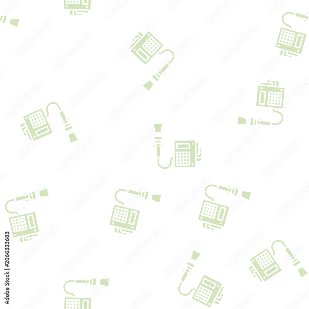 Fototapeta premium barcode scanner with pos terminal vector glyph seamless pattern barcode scanner with pos terminal sign illustration