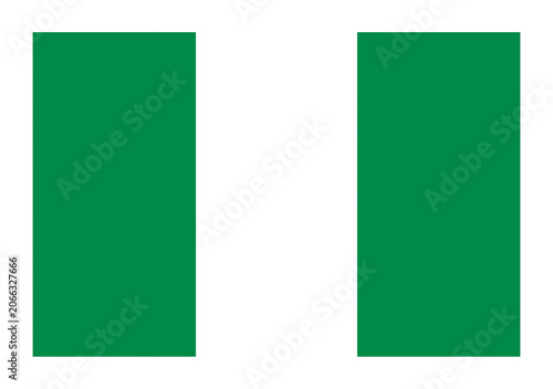 Foto PNG Nigerian flag transparent illustration on transparent background