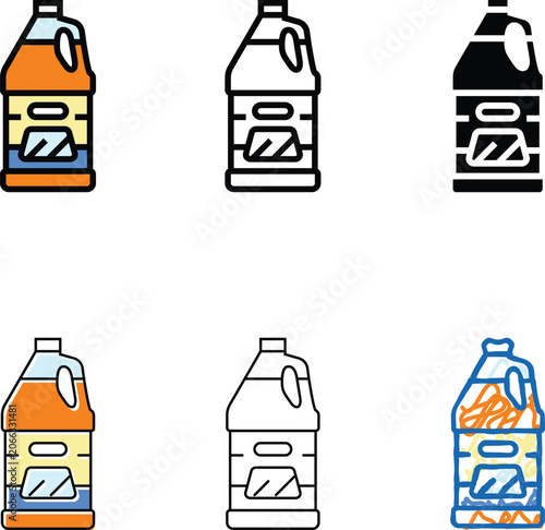 windshield washer fluid car care color icon variety vector. windshield washer fluid car care sign. isolated symbol