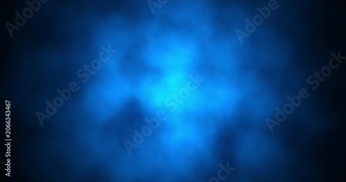 Blue smoke moving. Loop