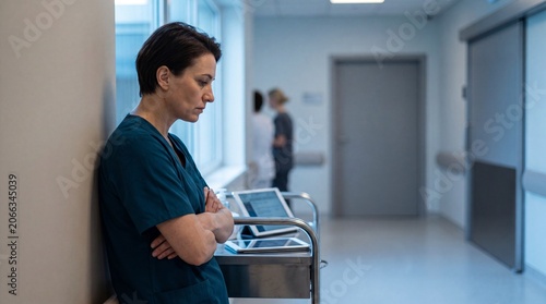 Hospital Corridor Pause Shows Healthcare Worker Concern Over AI Triage