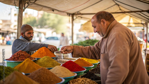 Middle Eastern Spice Market Trader