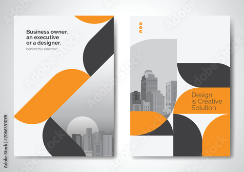 Template vector design for Brochure, AnnualReport, Magazine, Poster, Corporate Presentation, Portfolio, Flyer, infographic, layout modern size A4, Front and back, Easy to use and edit.