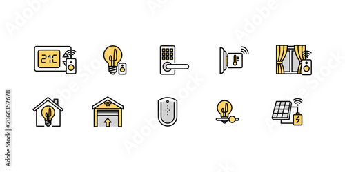 Smart Home Automation Icon Set