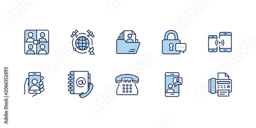 Business Communication Icon Set