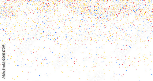 Cuadro en lienzo Colorful Confetti Background with Falling Party Sprinkles for Festive Celebratio