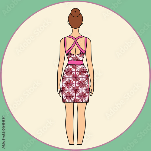 girl in green dress