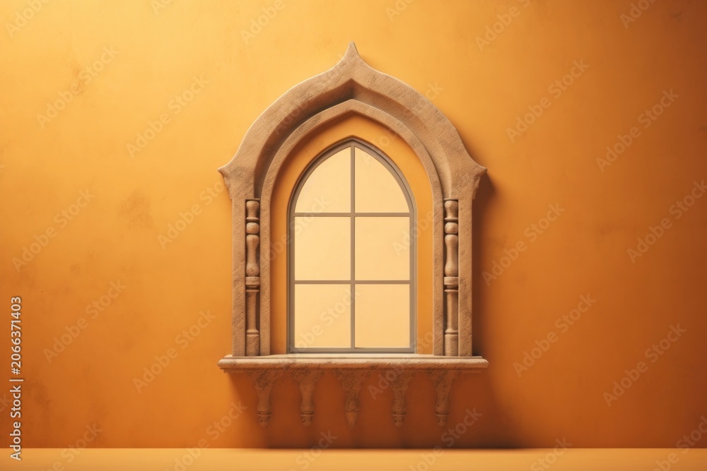 Obraz premium Window architecture building wall.