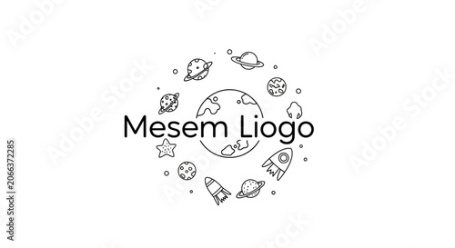 Mesem Liogo Space Logo Design.
