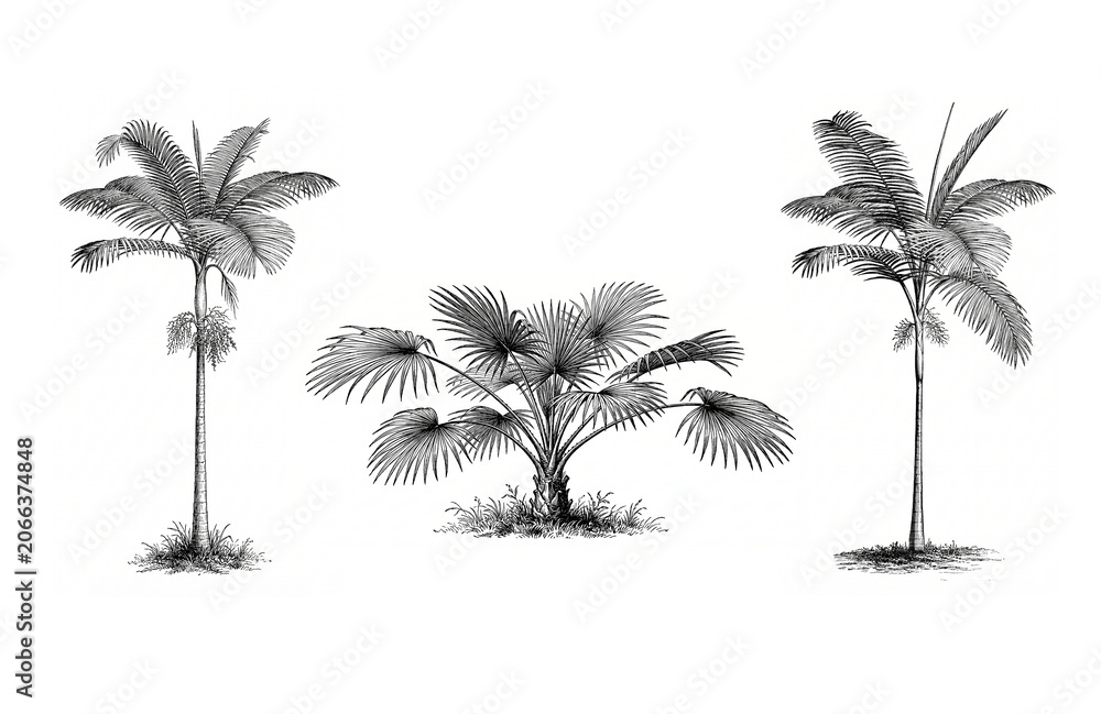 Fototapeta premium palm tree silhouette