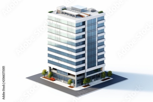 Contemporary high rise structure illustrating urban architecture and real estate development
