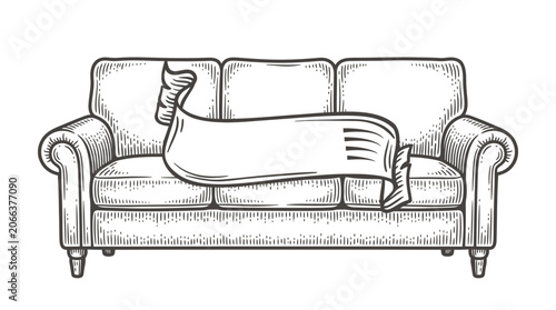 Foto Dog lying on a sofa.