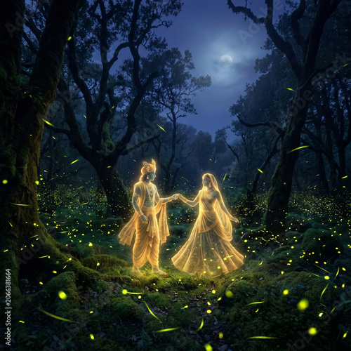 Ethereal Golden Light Spiri...