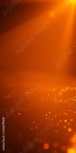 Golden glow on a user interface design element, bright, glowing