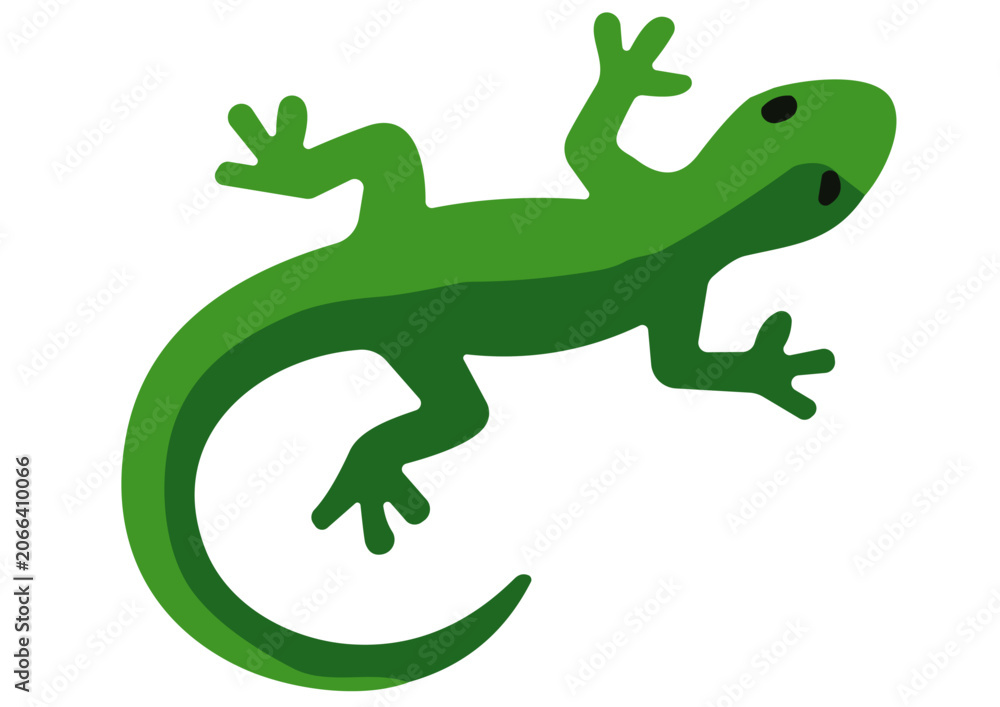 Fototapeta premium Vector Cartoon Lizard Gecko