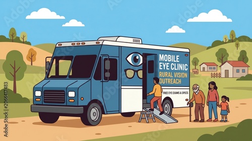 Mobile Clinic Vision Care Services Expanding Rural Outreach to Bridge Healthcare Gaps