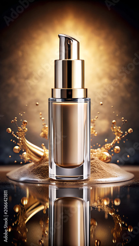 Luxury Red Lipstick Beauty Shot with Premium Cosmetic Elegance
