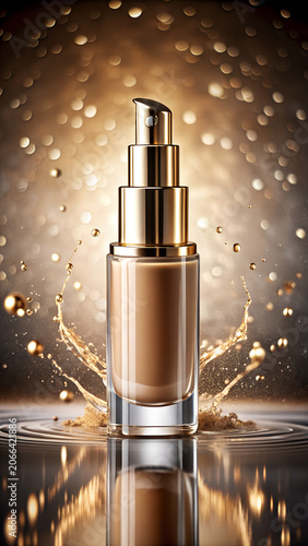 Luxury Red Lipstick Beauty Shot with Premium Cosmetic Elegance