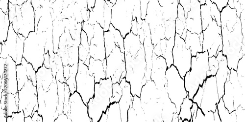 Tableau sur toile Cracked Earth and Grunge Wall Texture Pack, High Contrast Broken Surface Overlay