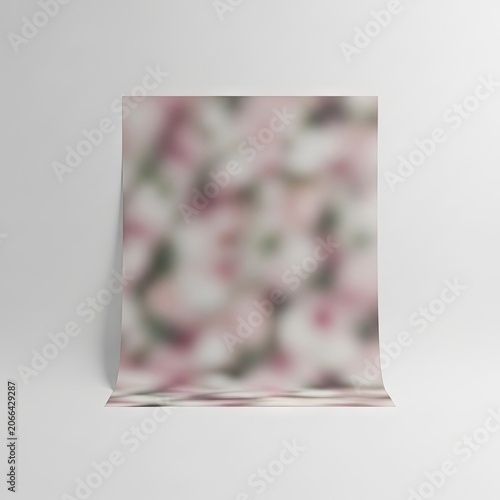 Abstract Blurred Floral Pattern in Soft Pastel Hues.