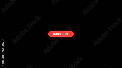 Subscribe Button Hover Effect with Glow and Shimmer