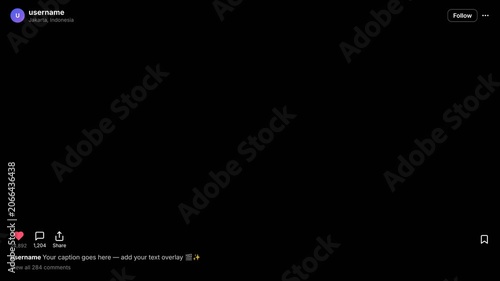 Social Media Post Frame Overlay with Like and Action Bar