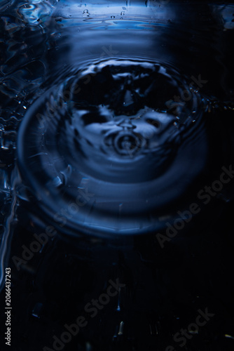 451.Green Water Ripples With Concentric Wave Distortion