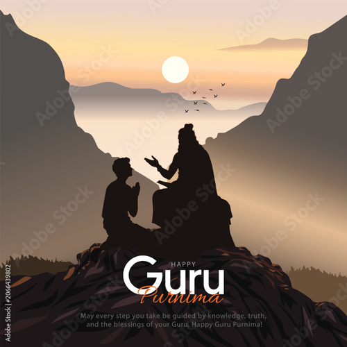Φωτογραφία new Happy guru Purnima guru writing letter