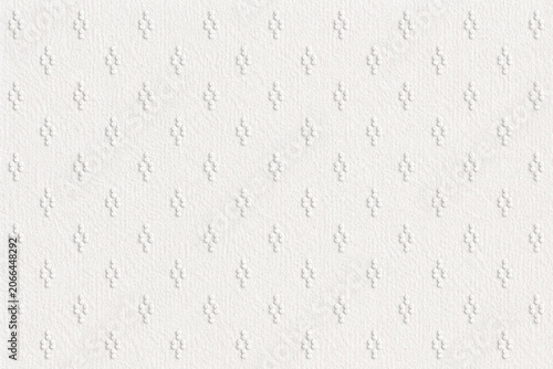Tableau sur toile White Embossed Dot Pattern Paper Texture Background