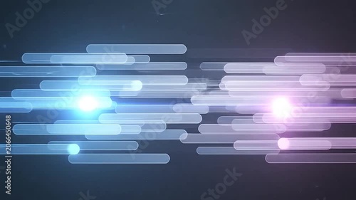 Abstract digital background with glowing blue and purple light trails