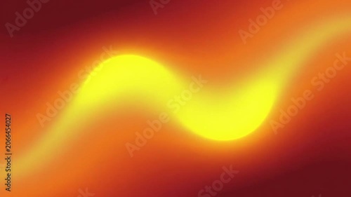 Abstract glowing orange and yellow wave background with soft light gradients