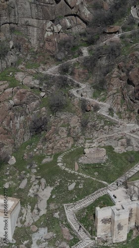 Historical Castle Ruins Drone View