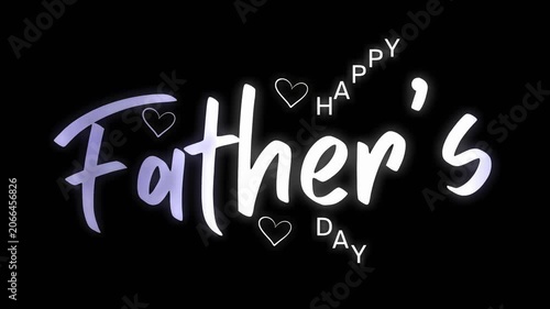 Purple Gradient Typography Happy Father’s Day Greeting Design Video