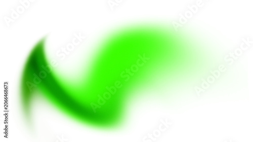 Neon Green Liquid Glow Abstract Shape PNG Element