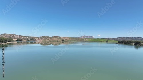 Embalse Conde de Guadalhorce en la provincia de Málaga, Andalucía	