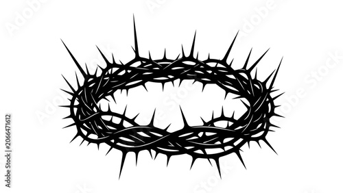 Quadro em tela Crown of Thorns Illustration