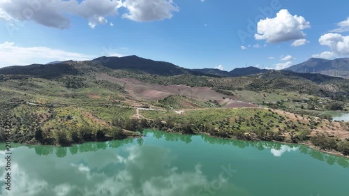Embalse Conde de Guadalhorce en la provincia de Málaga, Andalucía	