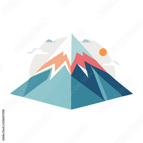Flat design bar chart with target and arrow