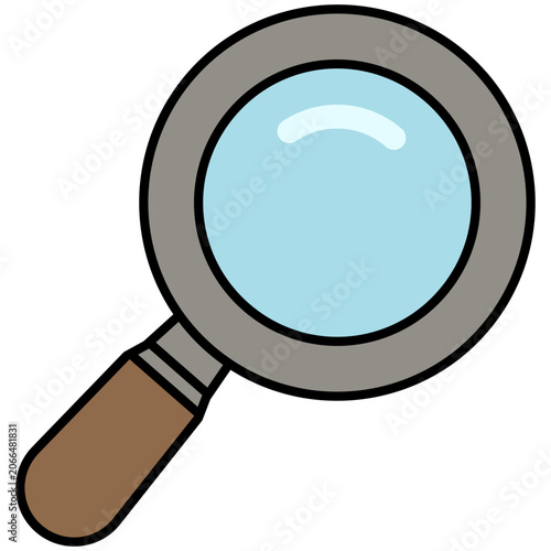 A classic magnifying glass icon for searching, zooming, or inspecting details on web interfaces