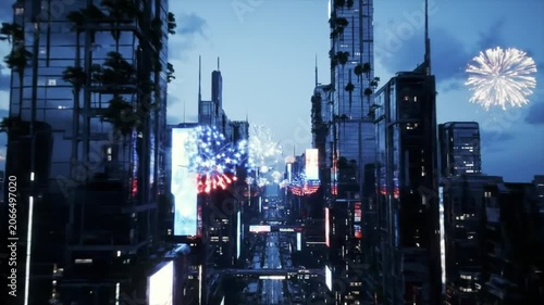 Futuristic Independence Day Backgrounds