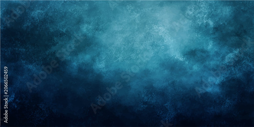 Photos Abstract blue textured background with grunge effect, resembling stormy clouds or deep underwater