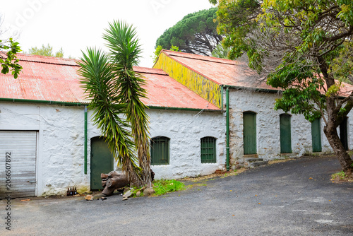 Картината върху платно Slave wash rooms, old colonial historical building