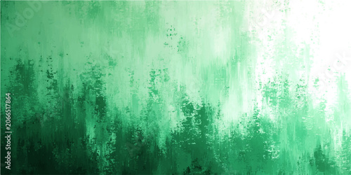 Foto Abstract representation lush emerald forest canopy, diffuse light filters through verdant leaves, evokes serene natural beauty and tranquil atmosphere