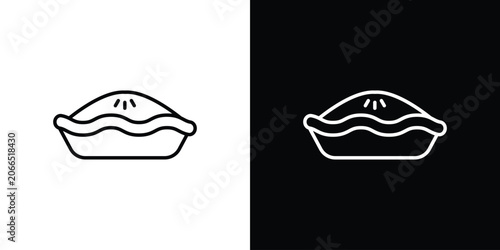Cuadro en lienzo Pie icon symbol design template.