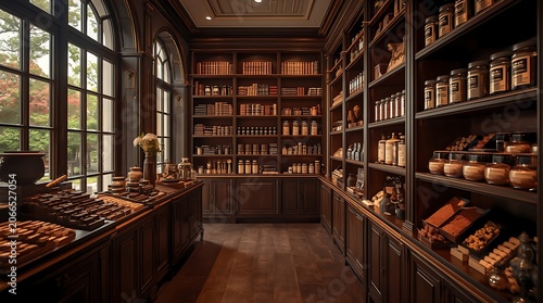 Luxurious Chocolate Library Filled With Artisan Flavors And Premium Ingredients