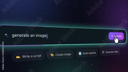 Advanced AI platform showing the prompt 
