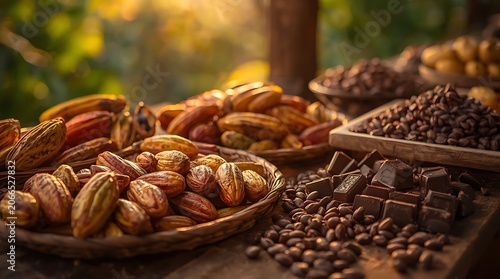 Sustainable Cocoa Production With Gourmet Chocolate Presentation
