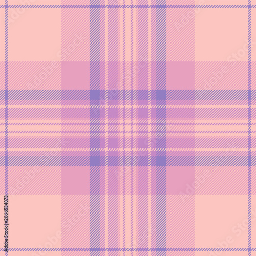 Rug vector pattern seamless, flannel background plaid textile. Comfortable texture fabric check tartan in light and pink colors.