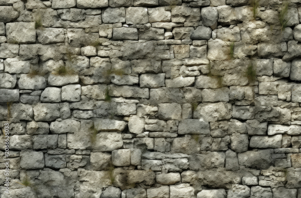 Fototapeta premium Processed collage of ancient stonework surface texture. Background for banner, backdrop or texture